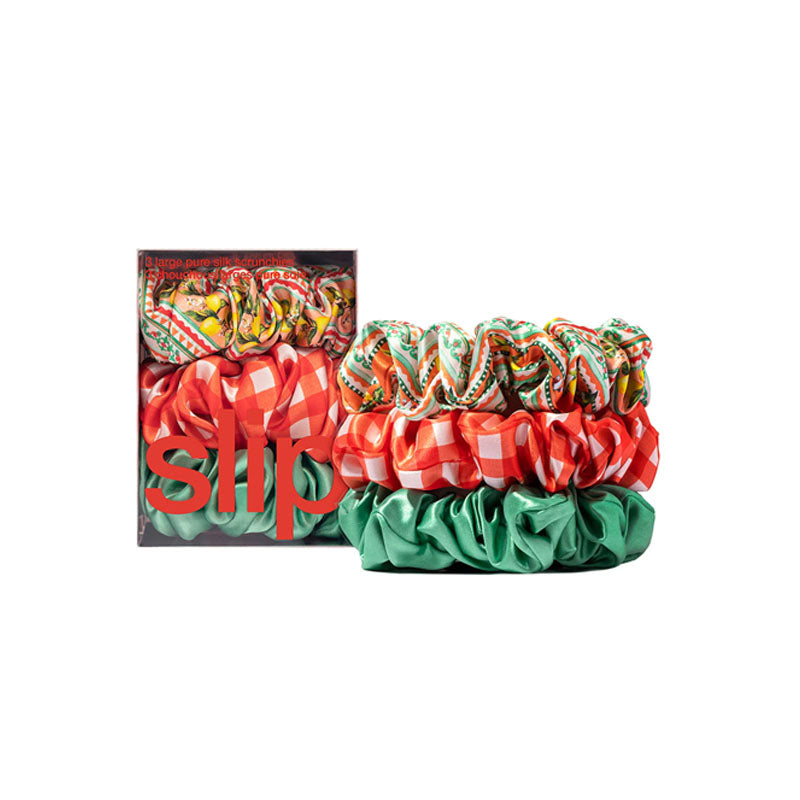 Slip Silk Large Scrunchies - Set Of 3 - Positano