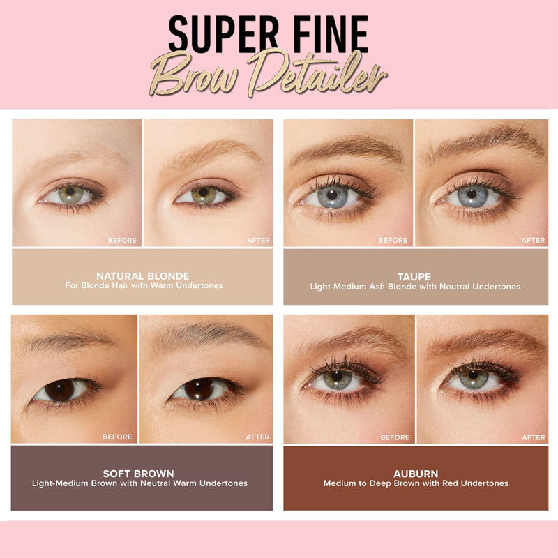 Too Faced Super Fine Brow Detailer - Soft Brown