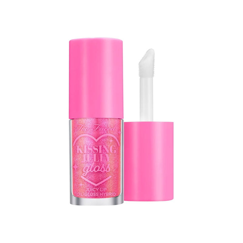 Too Faced Kissing Jelly Lip Oil Gloss - Juicy Lip Oil/Gloss Hybrid - Bubblegum