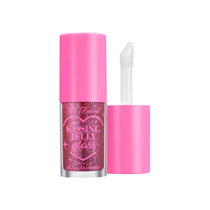 Too Faced Kissing Jelly Lip Oil Gloss - Juicy Lip Oil/Gloss Hybrid - Grape Soda