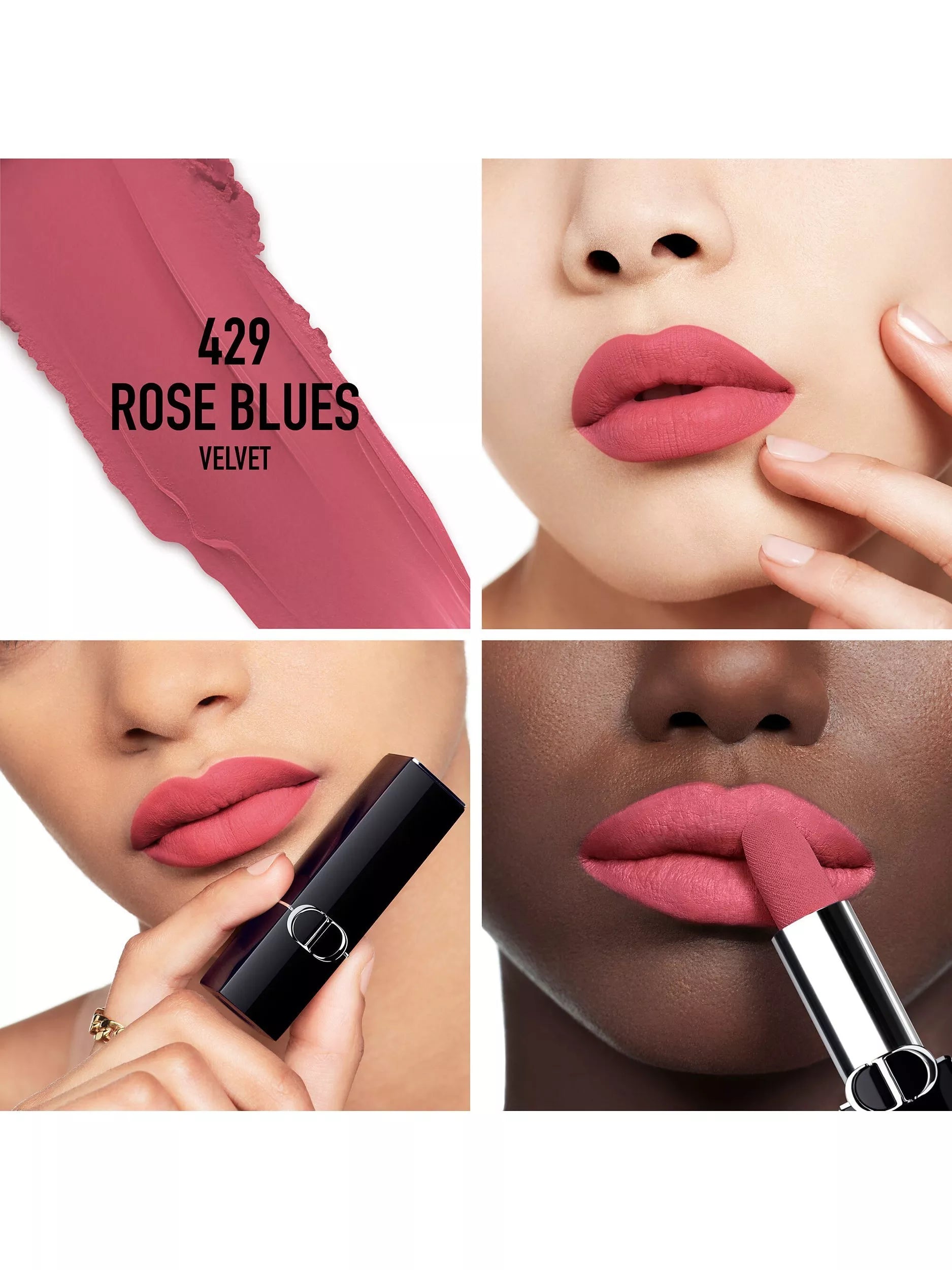 Dior Rouge Dior Lipstick - 429 Rose Blues Velvet Finish