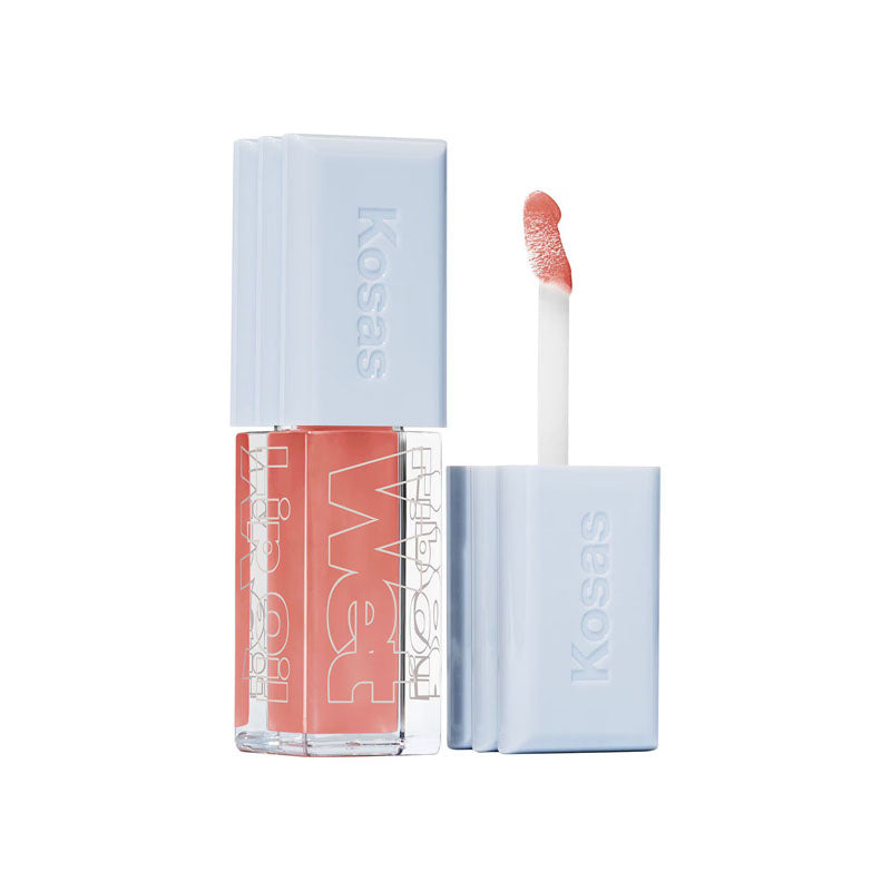 Kosas  Wet Lip Oil Plumping Treatment Gloss - Revealed - Soft Warm Pink