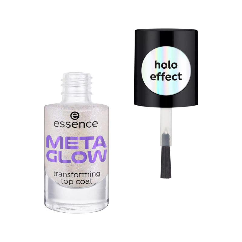 Essence Top Coat Meta Glow Nail Polish – 8 ml