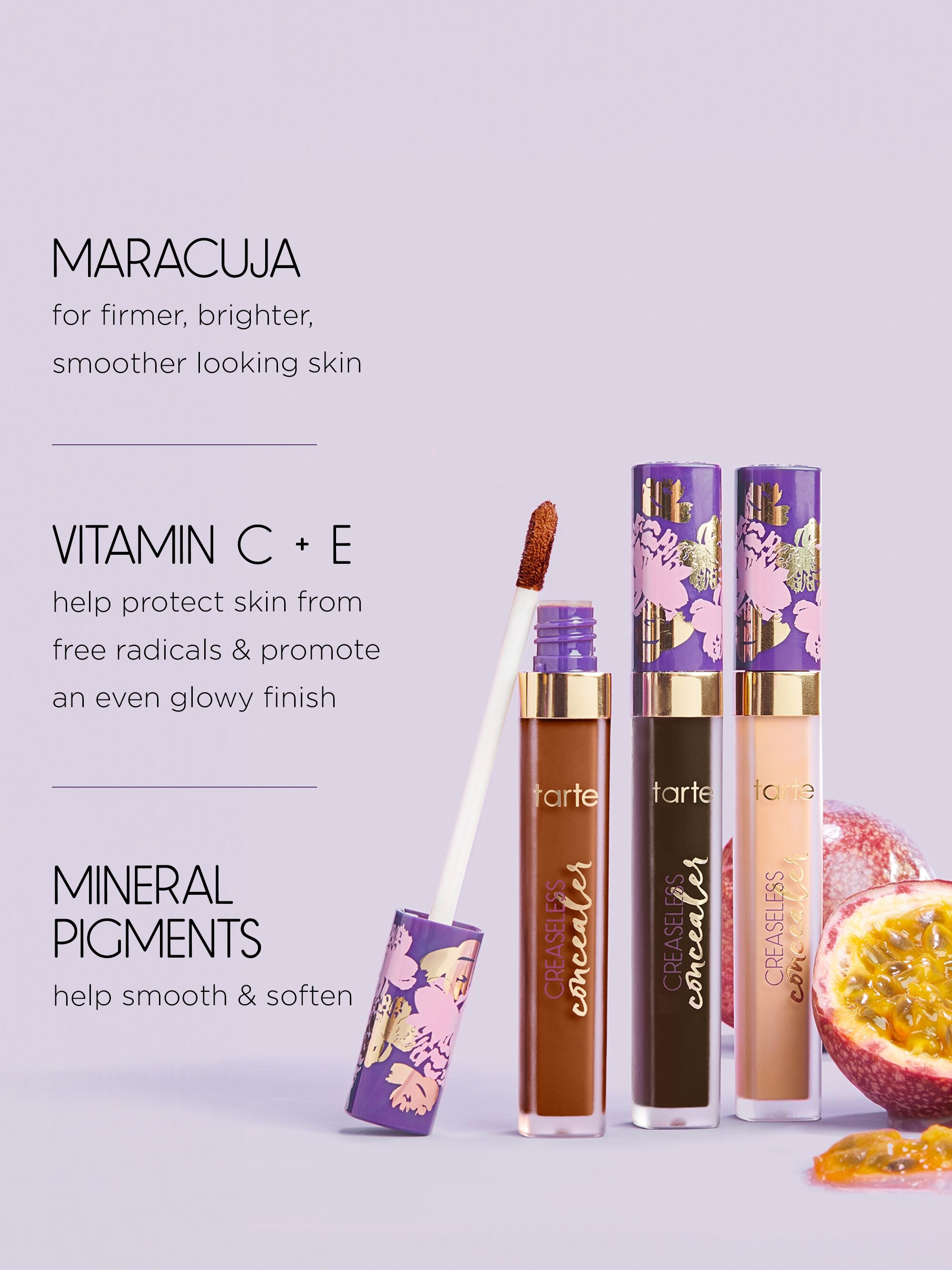 Tarte Maracuja Creaseless Concealer - 34H Medium Honey + Net Wt 6.4 G / 0.225 Oz.