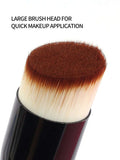 Maange 2pcs Professional Foundation Brush Set - Black