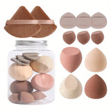 Ultimate Makeup Sponge Set Blending Contouring & Flawless Finish - Multicolor - 12 Piece