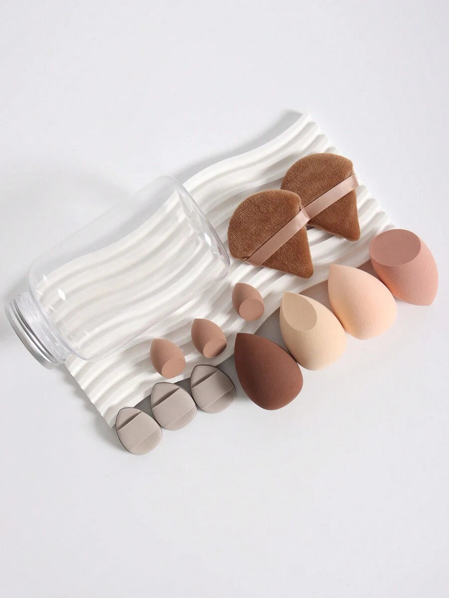 Ultimate Makeup Sponge Set Blending Contouring & Flawless Finish - Multicolor - 12 Piece