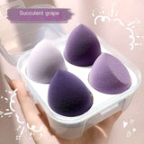 Blender Set with Storage Box Flawless Makeup Application - 4 Pcs