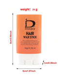 Beauty Hair Wax Stick, Non-Greasy Hair Smoothing Stick Gel - Gold - 16gm