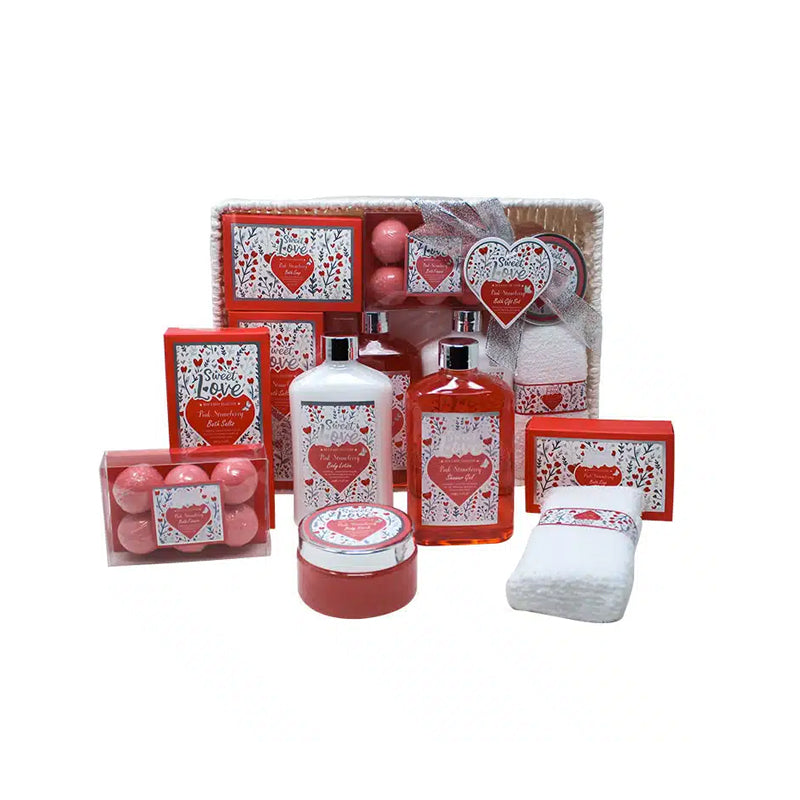 Paris Glam Body Care Pink Strawberry Set - 7 pcs