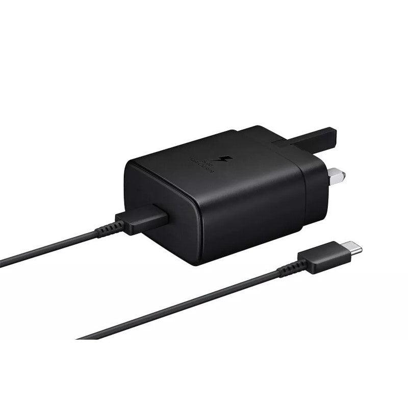 Samsung 45W PD Power Adapter, USB-C to USB-C Cable (5A) - Black