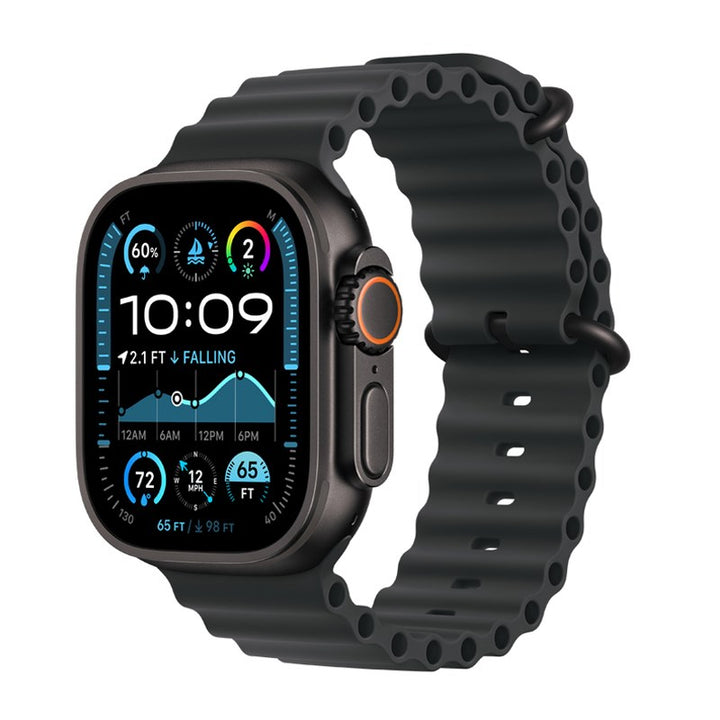 Apple Watch Ultra 2, 49mm, Black Titanium Case, Black Ocean Band (GPS+Cellular)