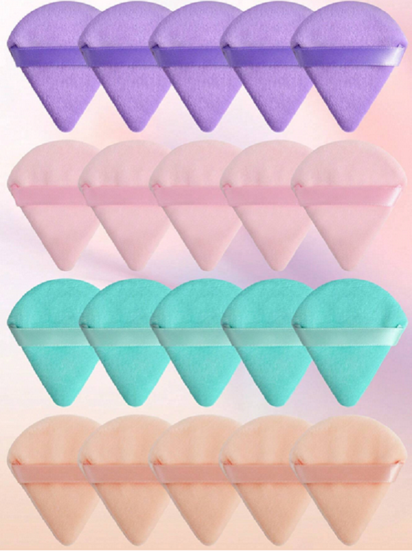 Beauty Makeup Puff Set Soft Triangle For Face Makeup - 20pcs