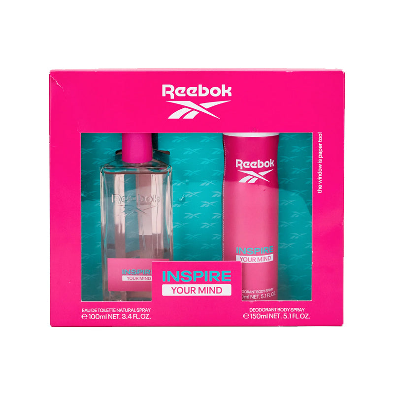 Reebok Inspire Your Mind Set EDT 100 ml + Body Spray 150 ml for Women