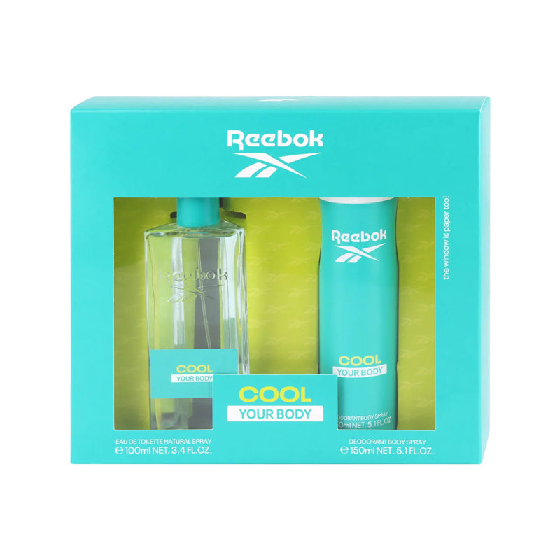 Reebok Cool Your Body for Women Set EDT 100 ml + Body Spray 150 ml