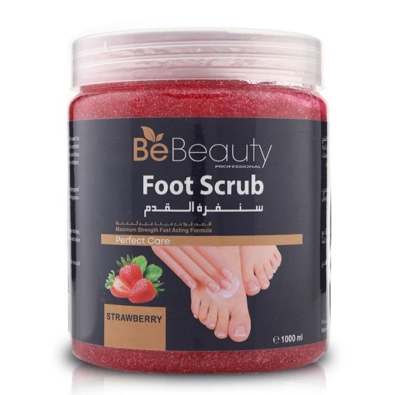 Be Beauty Foot Scrub - Strawberry Scent - 1L