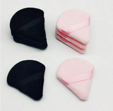 Beauty Makeup Puff Set For Makeup Powder, 4 Black & 4 Pink - Multicolor