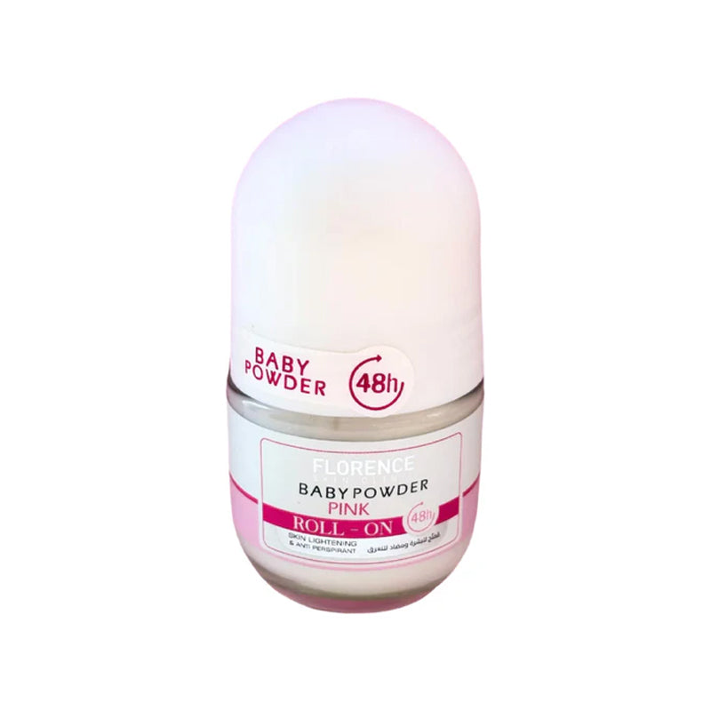 Florence Baby Powder Anti-Perspirant Pink Roll On - 50ml