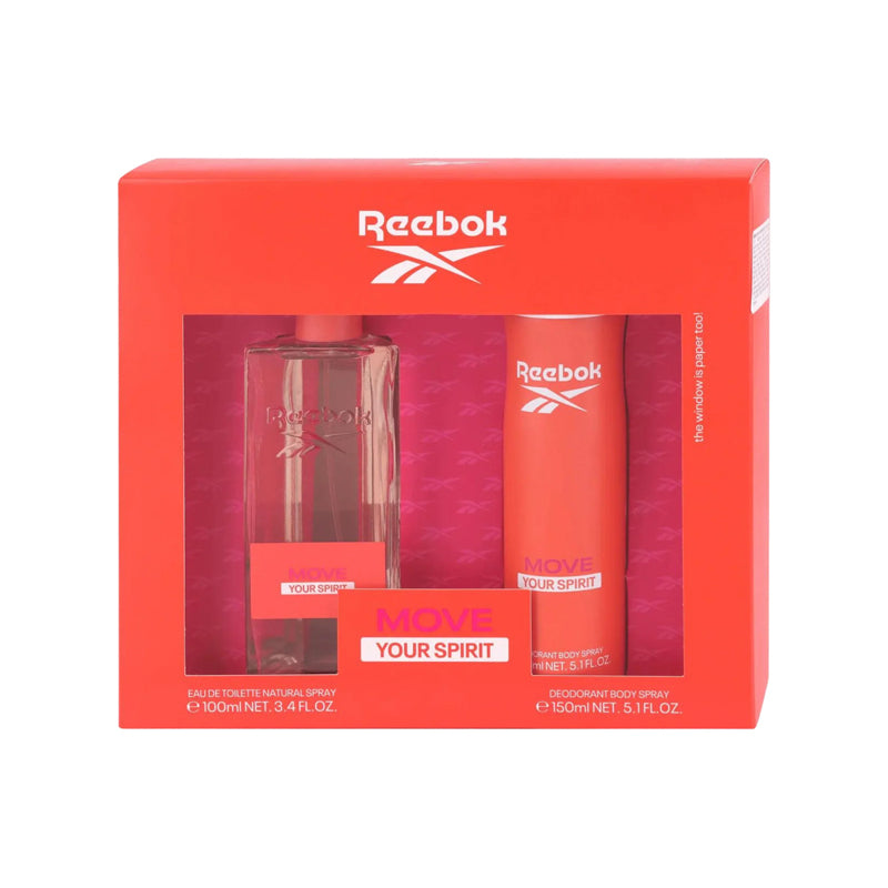 Reebok Move Your Spirit for Women Set EDT 100 ml + Body Spray 150 ml