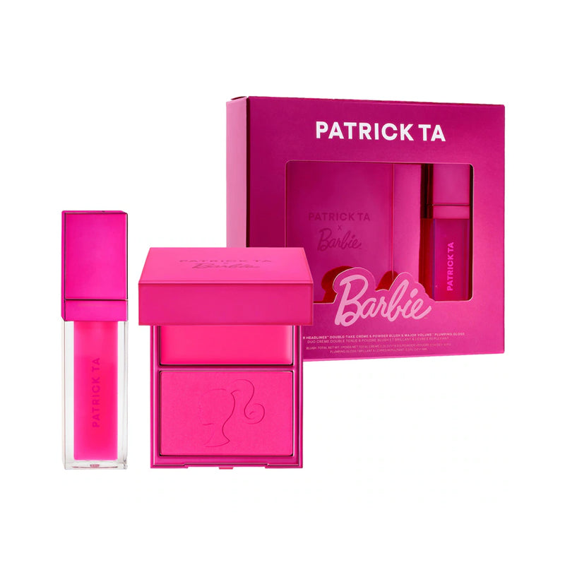 Patrick Ta x Barbie Blush Duo and Lip Plumper Set