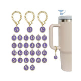 Water Cup Handle Hanging and Letter Identity Chain, Letter Magic Mug Charms - Letter H