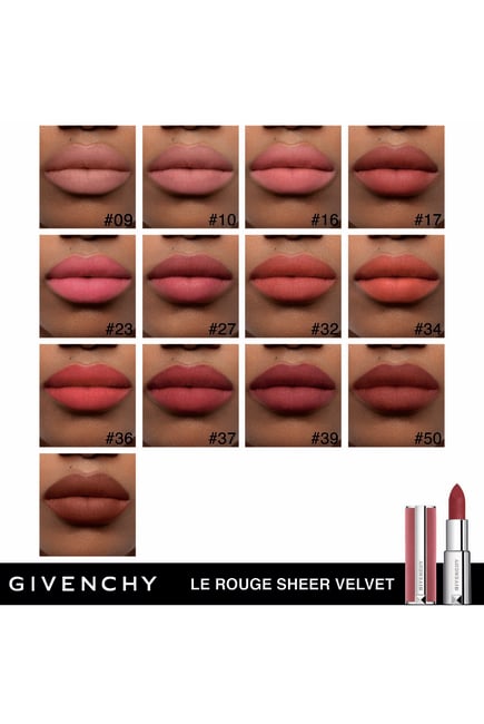 Givenchy Le Rouge Sheer Velvet Matte Lipstick - Rouge Infuse