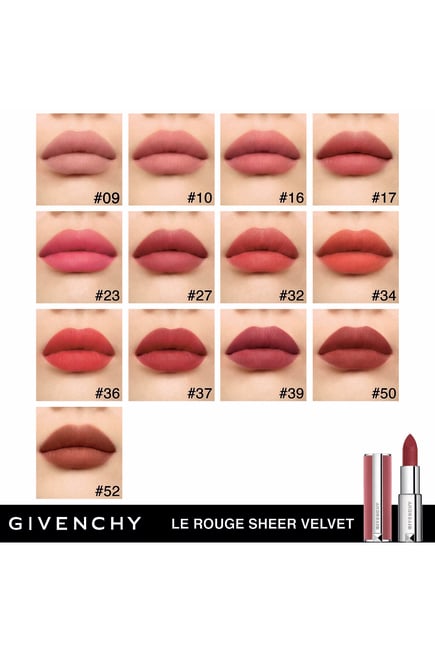 Givenchy Le Rouge Sheer Velvet Matte Lipstick - N09