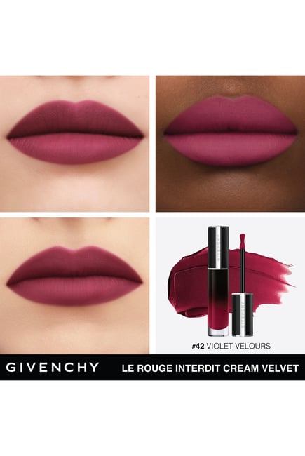 Givenchy Le Rouge Interdit Cream Velvet Lipstick - Violet Velour