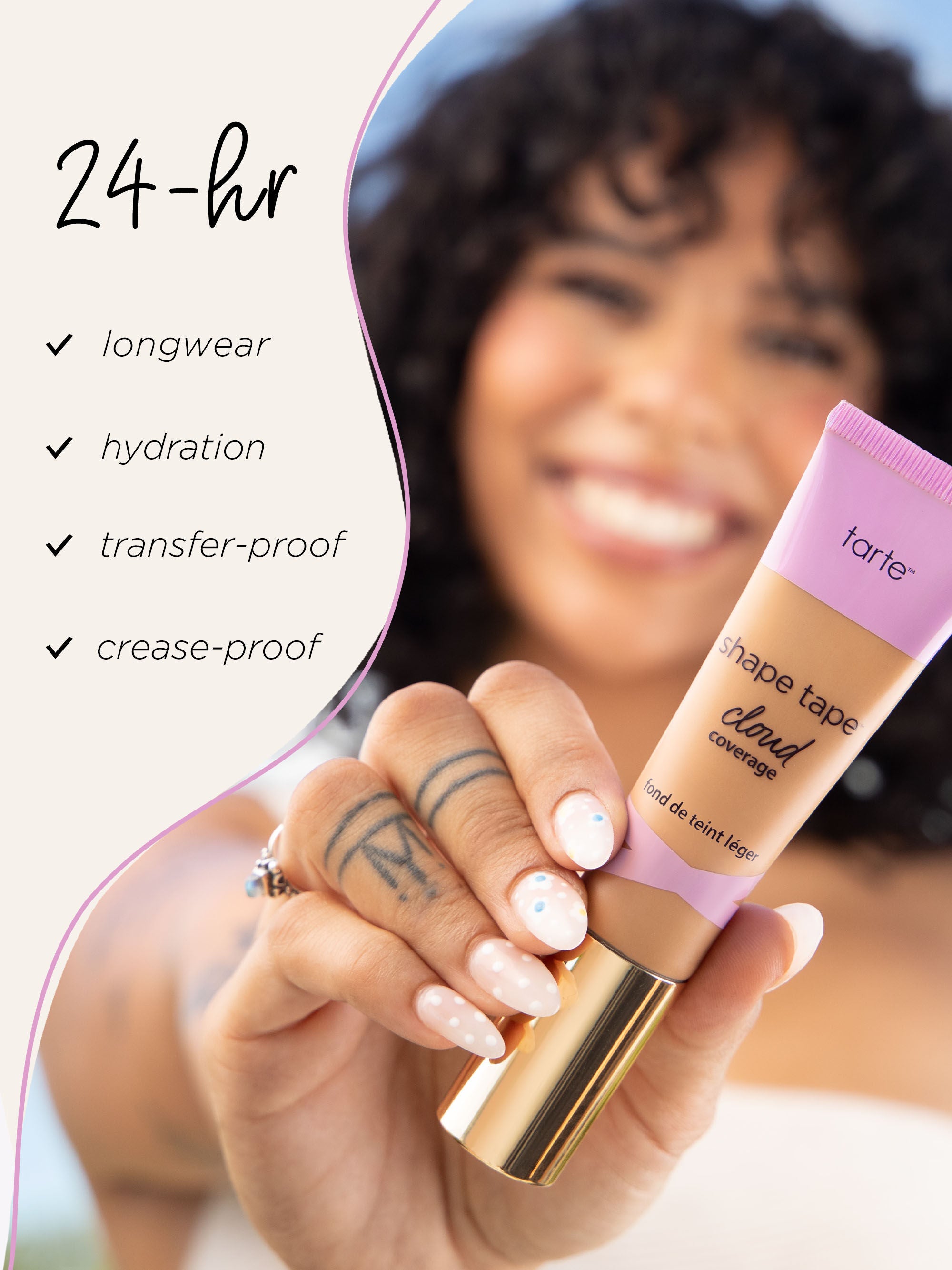 Tarte Shape Tape™ Cloud Foundation - 32S Medium Sand + Net 30 ML / 1 Fl. Oz.