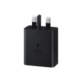 Samsung 45W PD Power Adapter, USB-C to USB-C Cable (5A) - Black