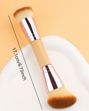 Beauty Dual-Ended Foundation & Contour Brush - Mustard Yellow -1pcs