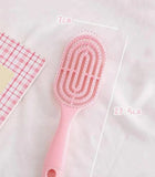 One Piece Women's Long Handle Pink Hair Comb - Pink