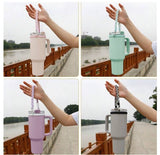 1Pc, Suitable for 16-40oz Water Cups Silicone Dory Cup Strap - Black