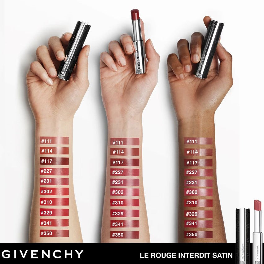 Givenchy Le Rouge Interdit Satin Lipstick - N329RougeEnflamm