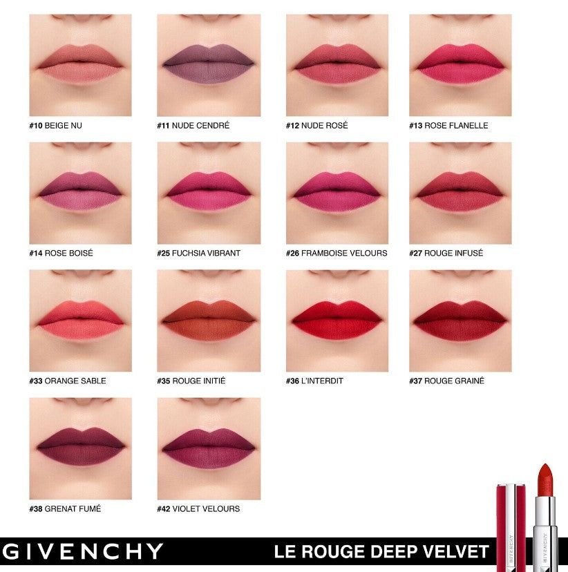 Givenchy Le Rouge Deep Velvet Lipstick 3.4 g - N° 19 Rouge Santal