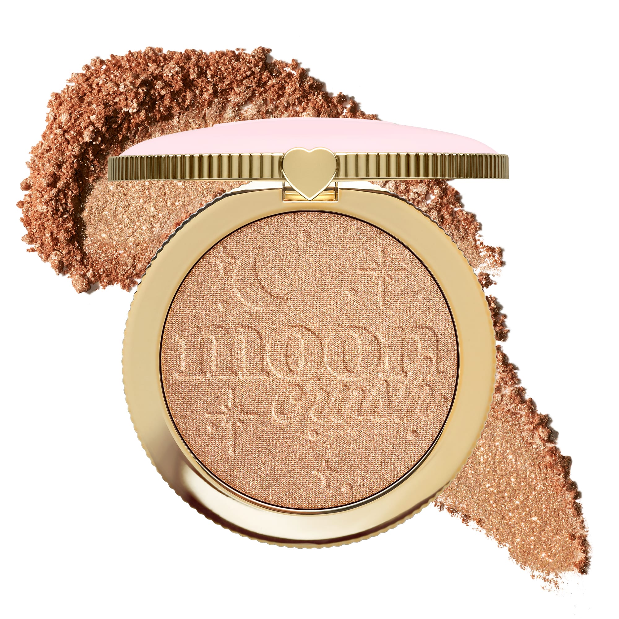 Too Faced Moon Crush Highlighter - Sheer Glossy Multi-Use Powder - Summer Moon