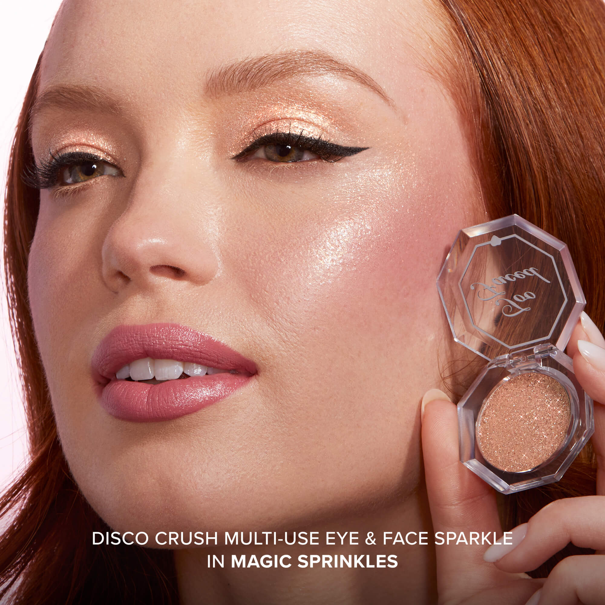 Too Faced Disco Crush High Shine Glitter Eye Shadow + Face Sparkle - Heart Eyes