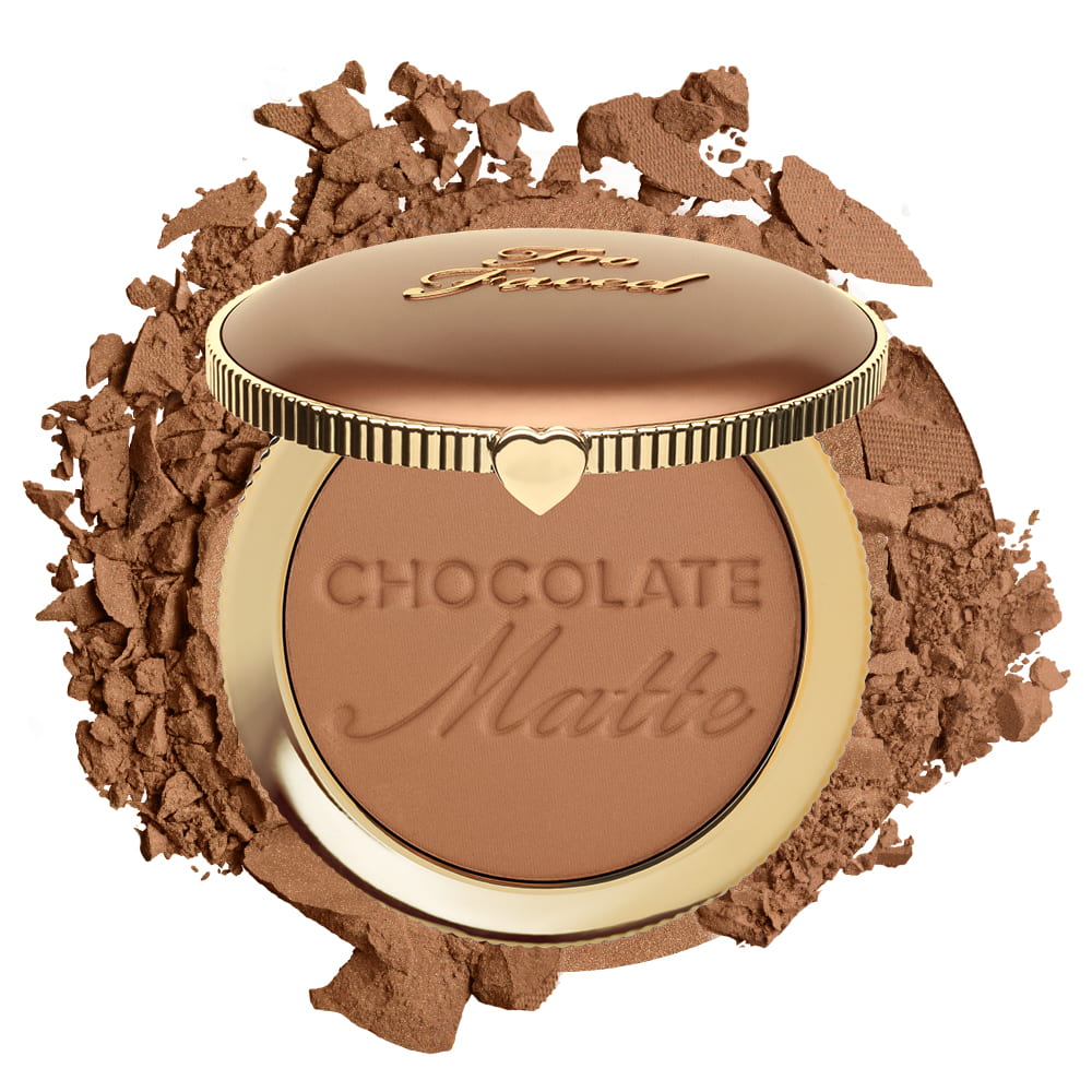 Too Faced Chocolate Soleil Bronzer - Buildable Powder Matte Finish - Chocolate