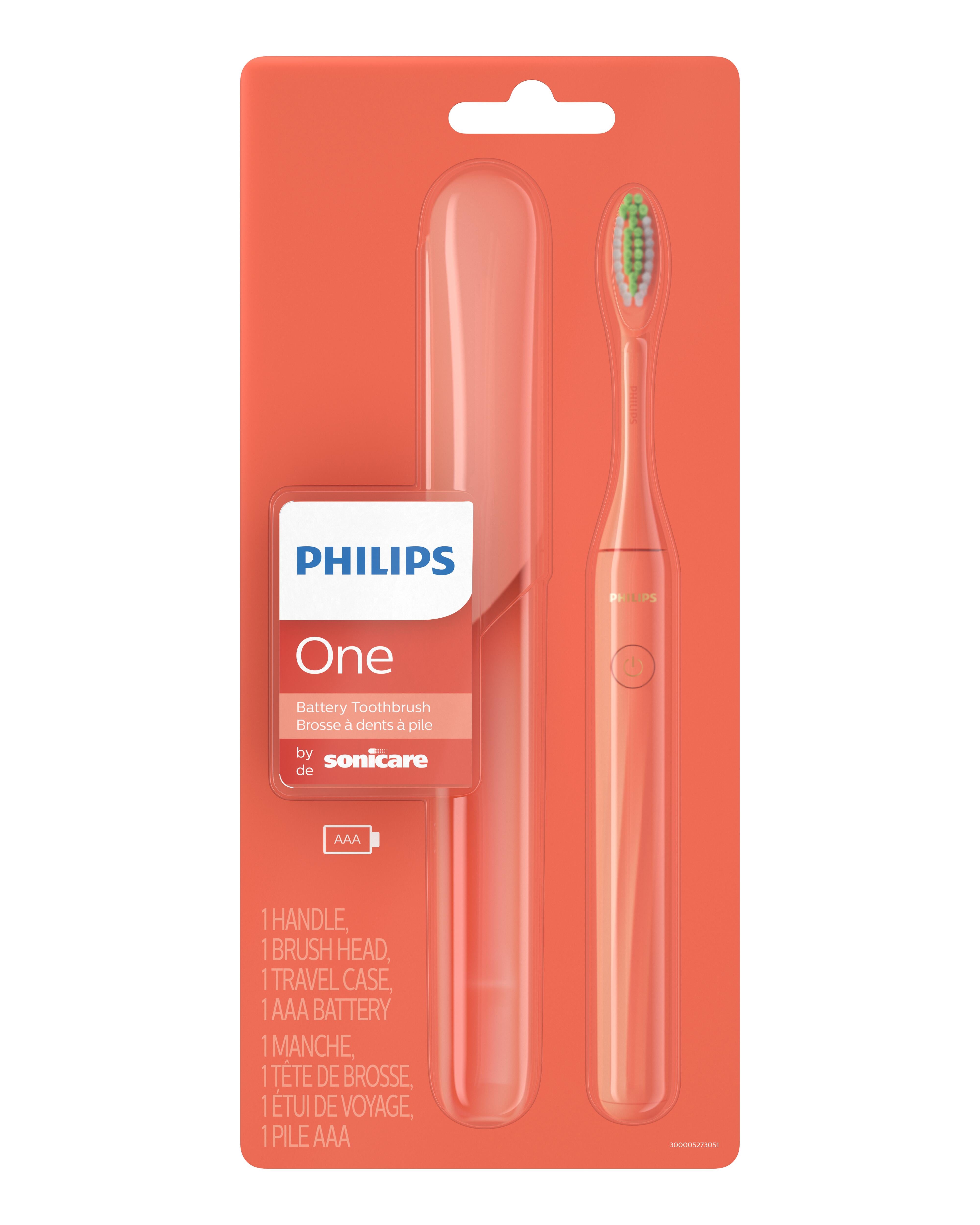 Philips One Battery Toothbrush by Sonicare - Miami Coral