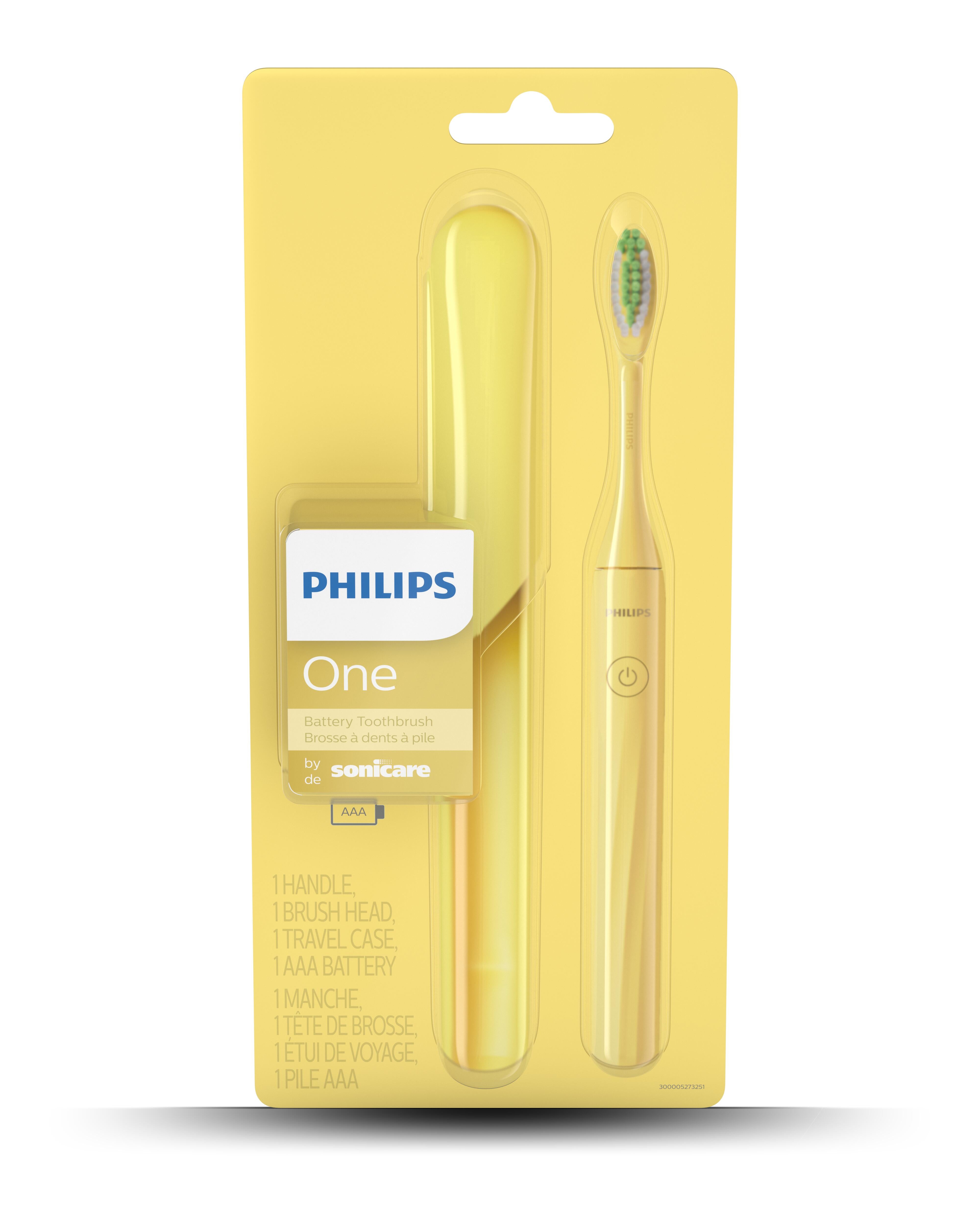 Philips One Battery Toothbrush by Sonicare - Mango Yellow