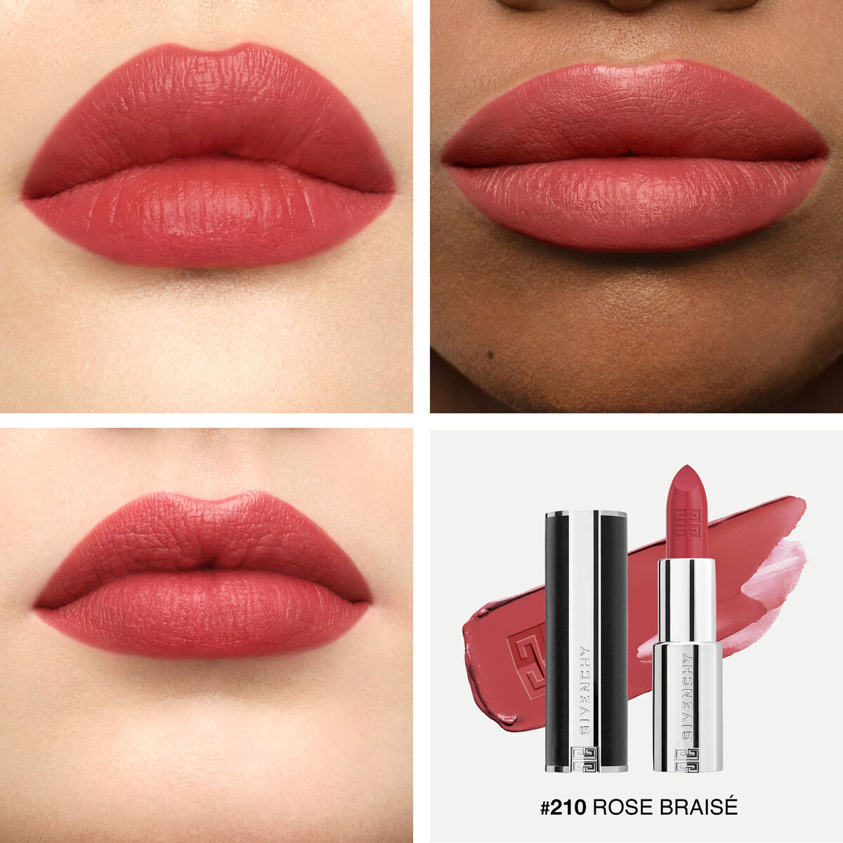 Givenchy Le Rouge Interdit Intense Silk Lipstick 3.4 g -  Rose Braisé