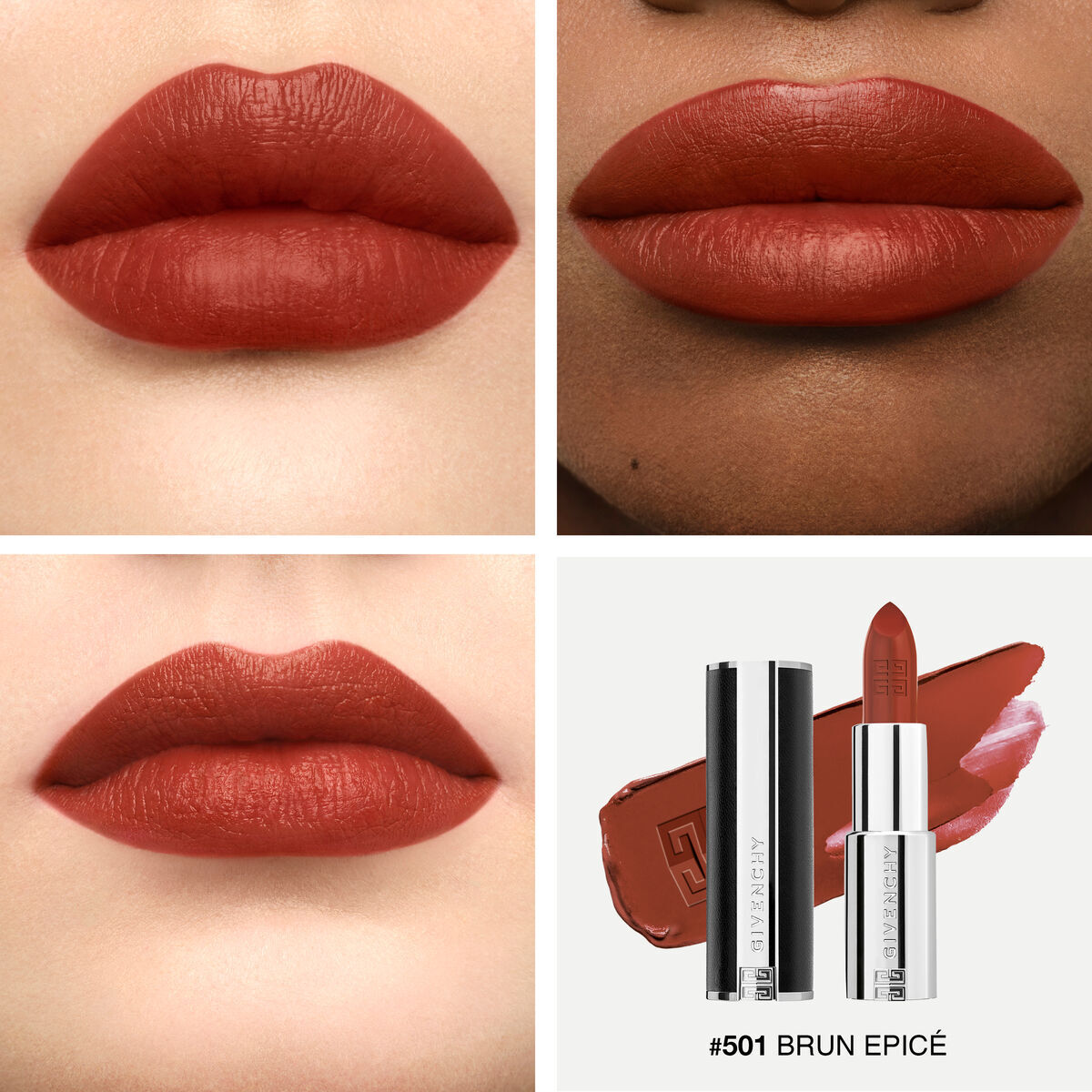 Givenchy Le Rouge Interdit Intense Silk Lipstick 3.4 g - Brun Epicé