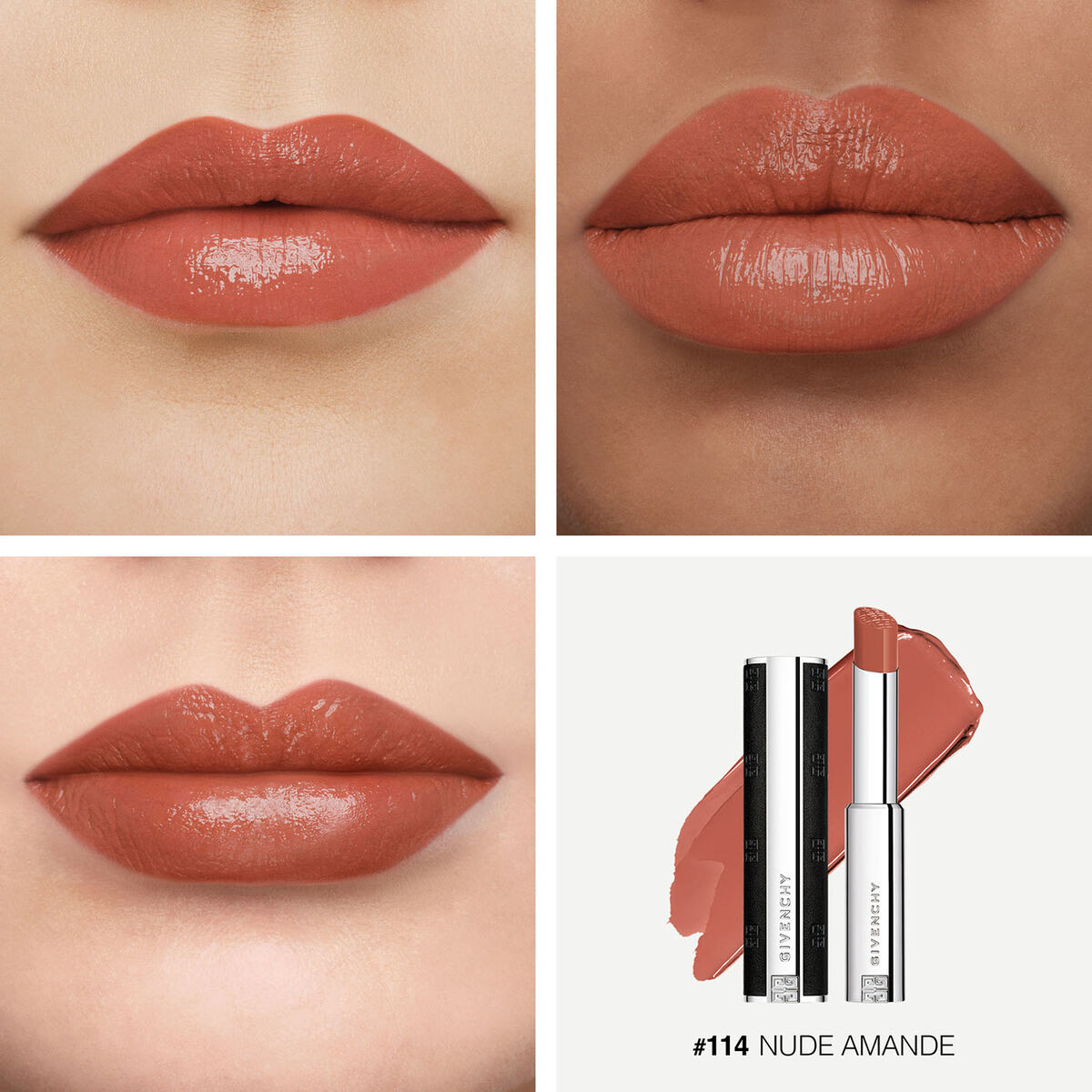 Givenchy Le Rouge Interdit Satin Lipstick - N114NudeAmande