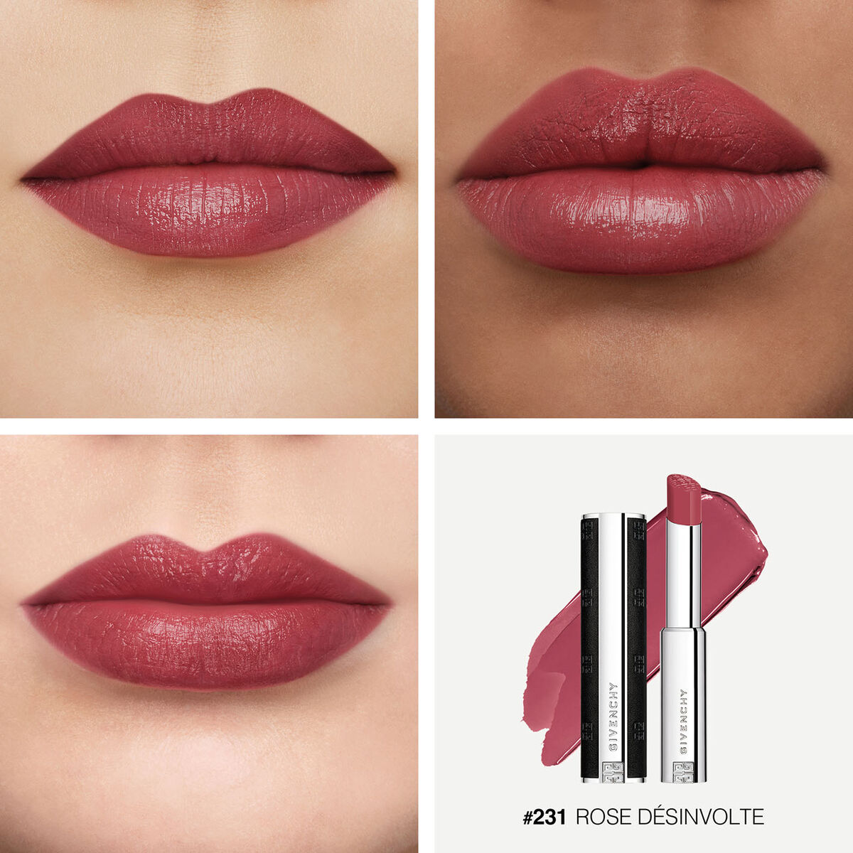 Givenchy Le Rouge Interdit Satin Lipstick - N231RoseDsinvolte