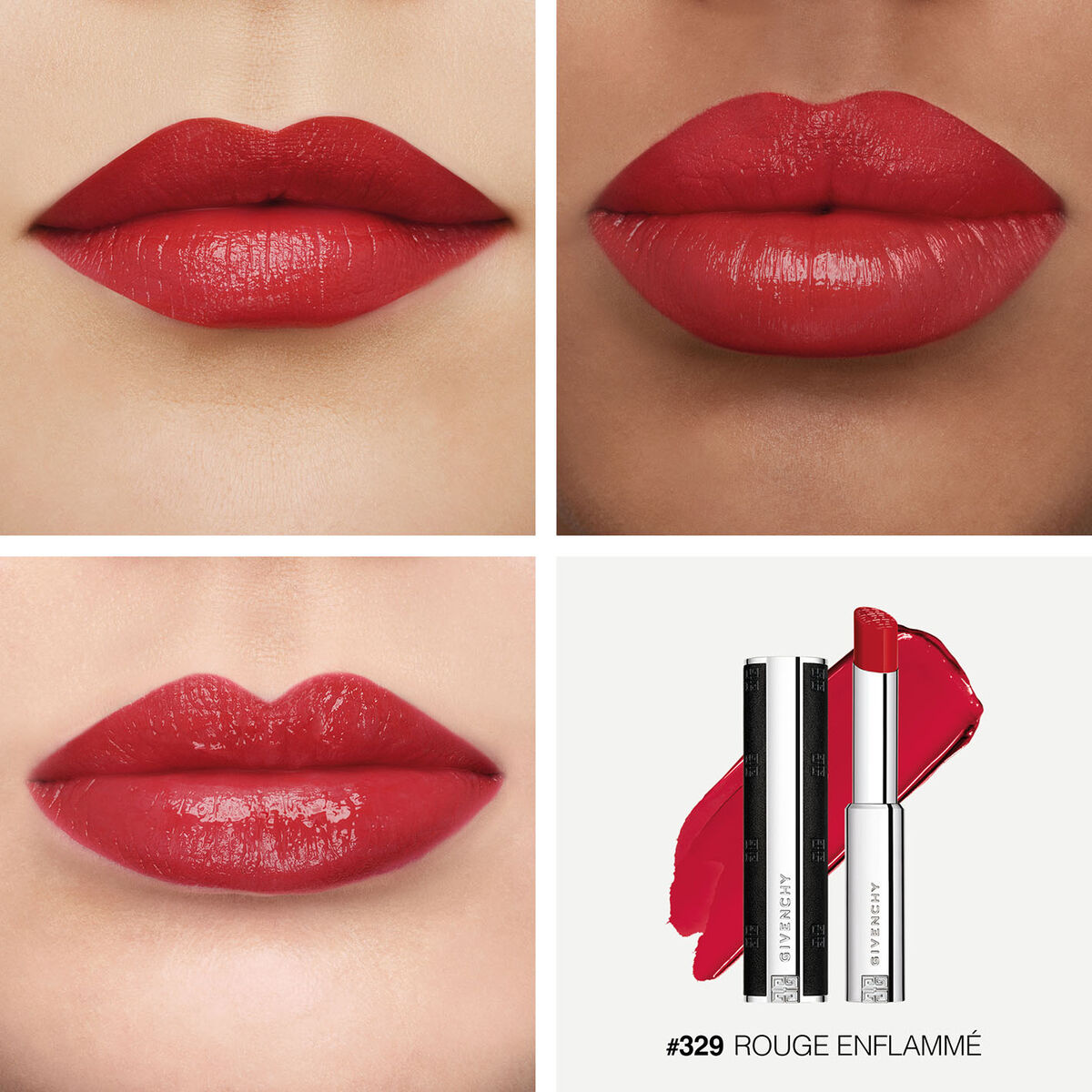 Givenchy Le Rouge Interdit Satin Lipstick - N329RougeEnflamm