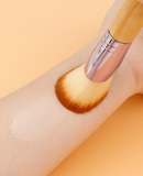 Beauty Dual-Ended Foundation & Contour Brush - Mustard Yellow -1pcs