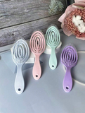 Beauty Plastic Comb With Hollow Ellipse Design For Unisex - Multicolor