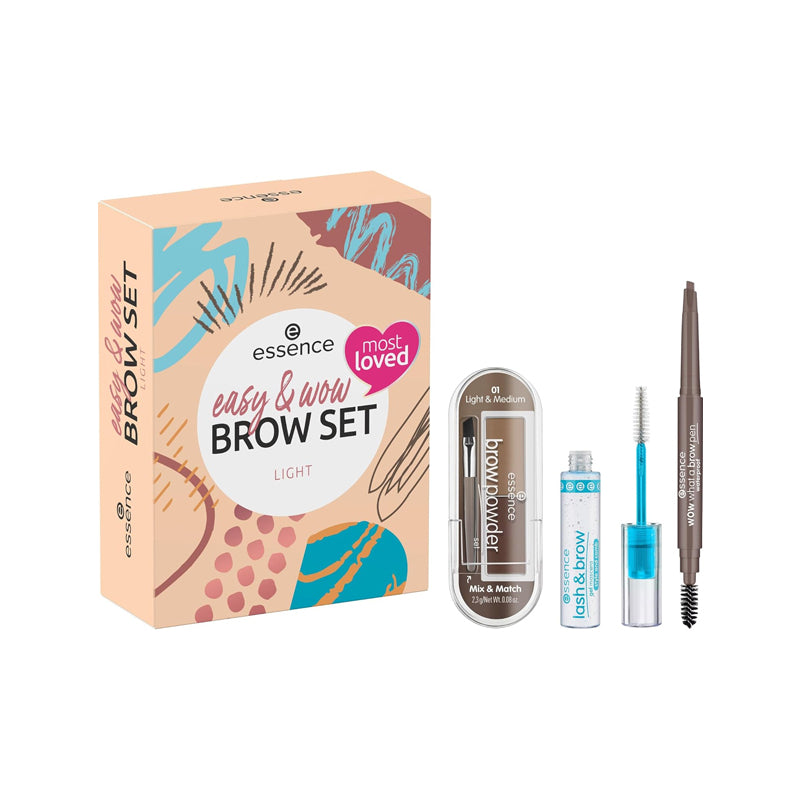 Essence Easy & WOW Brow Set Light 3pcs