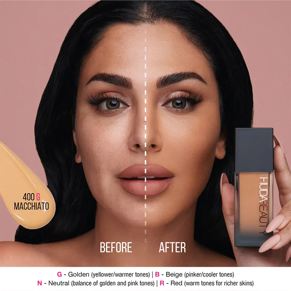 Huda Beauty FauxFilter Luminous Matte Full Coverage Liquid Foundation - 400G Macchiato