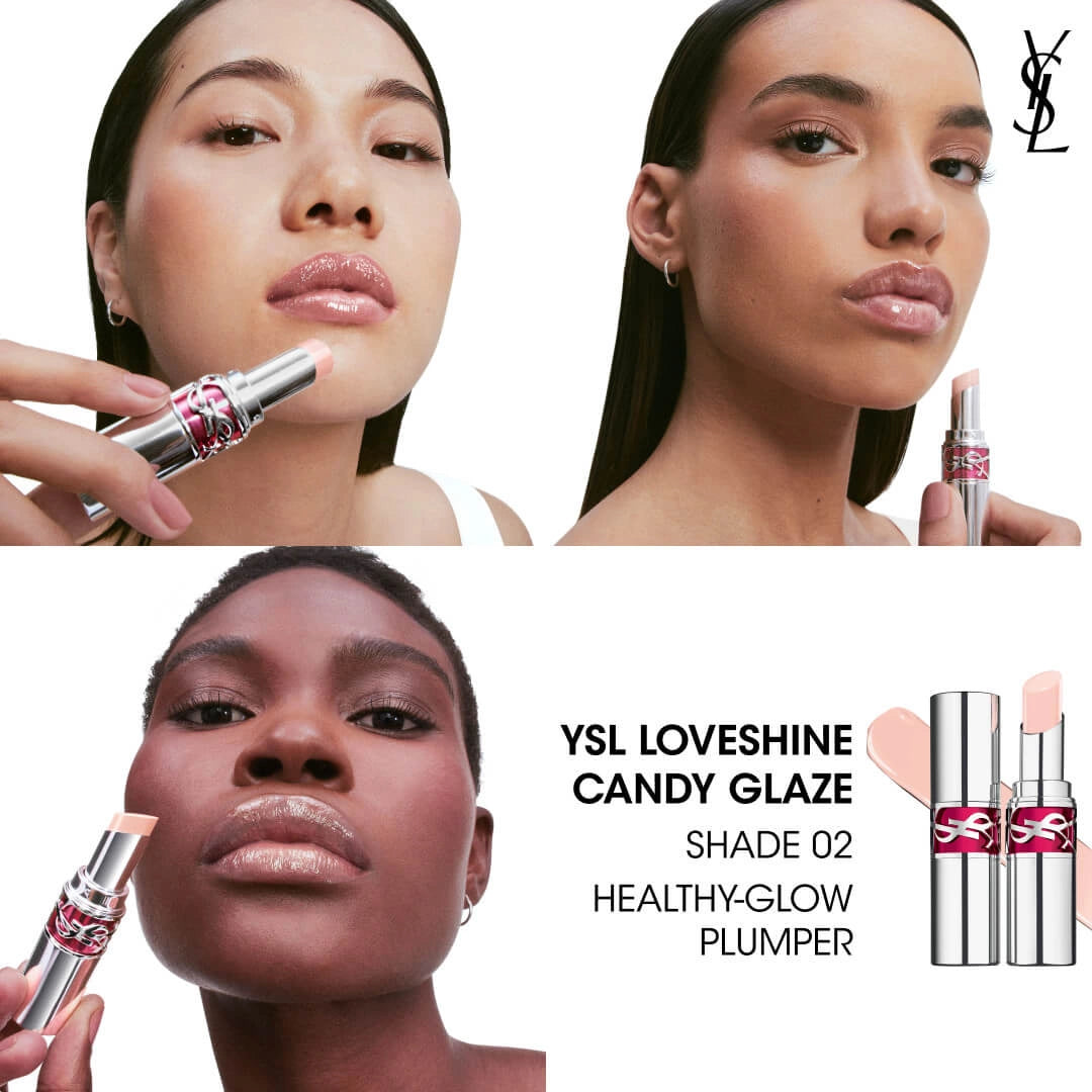 Yves Saint Laurent Candy Glaze Lip Gloss Stick - 2 Healthy Glow Plumper (3.2g)